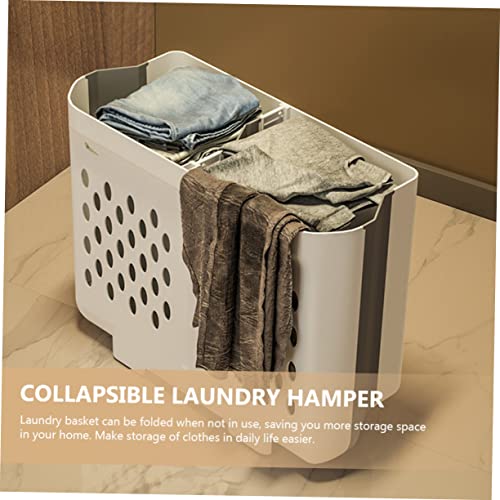 Panier à linge mural pliable pour libérer l'espace au sol - 7