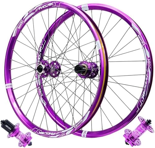 Jante VTT violette 26" avec moyeu à roulements scellés 7-12V