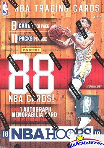 2018/2019 Panini Hoops NBA Basketball HUGE Factory Sealed Retail Box with AUTOGRAPH or MEMORABILIA! Loaded with RCS & INSERTS! Look for RC & Autos