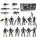 MQSTARSRISE Army Men Action Figures, 6 Pcs Play Set for Kids, US Army and SWAT Team Toy With Military Weapons Accessories, Birthday Gift for Boys Age 4-7 6-8