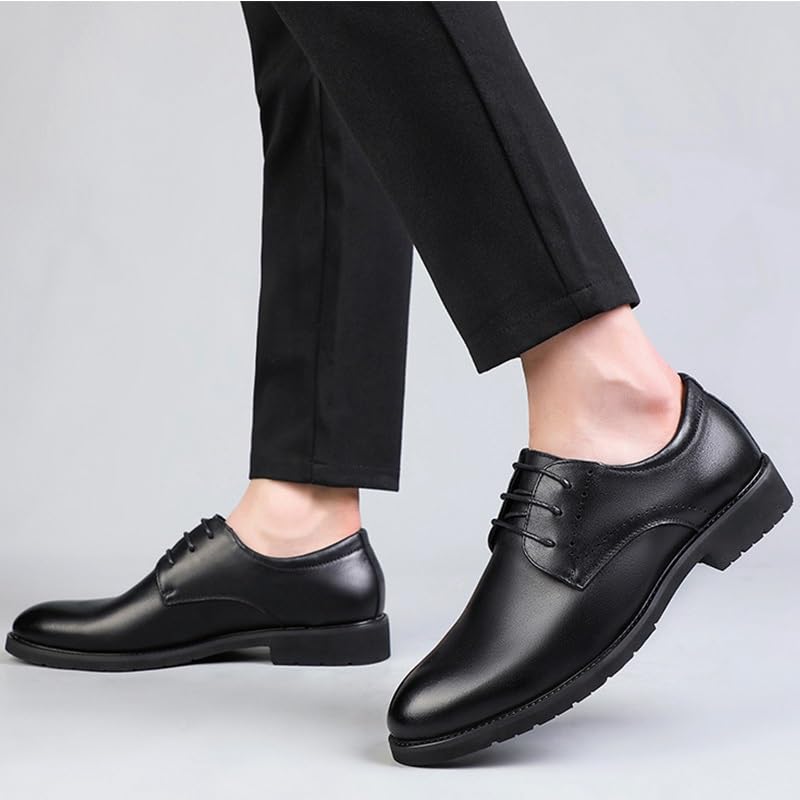 Mens Oxfords Shoes Slip-ons Business Wingtip Lace Up Dress Shoes Work Vintage High Gloss Dress Shoes4