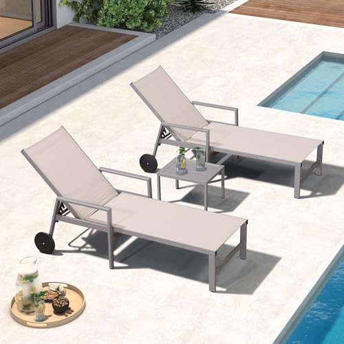 Purple Leaf Outdoor Lounge Set with Wheels