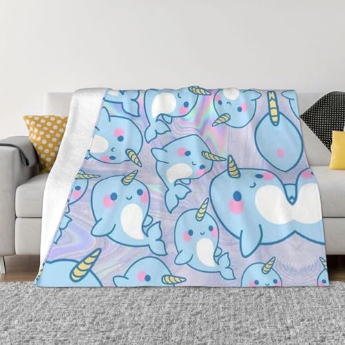 Couverture douce et chaude en micro polaire plaid poisson mignon - 3