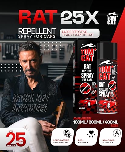 Shadow Securitronics Tom CAT No Entry Rat Repellent Spray for Cars Highly Effective with and Lasts 1 Year Leak Free Easy to Spray Nozzle 1st time in India (1) - FORMULATION 1 X 200 ML view 2