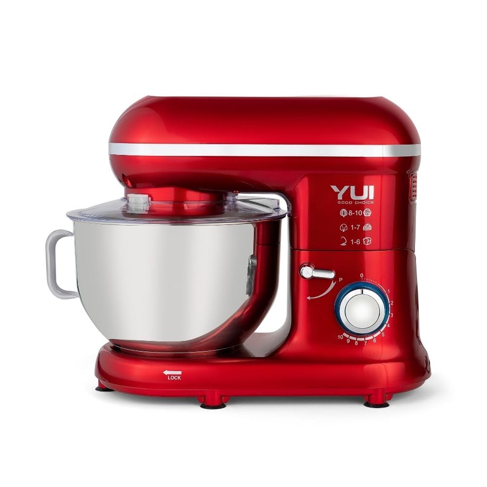 YUI M-108 Easy Chef 1300 W Stand Mikser Kırmızı
