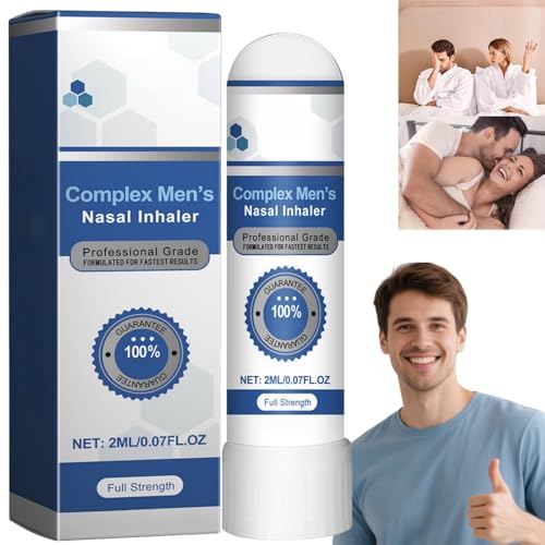 Complex Men's Nasal Inhaler Stick,Nasal Inhaler Stick,Nose Inhaler,Pros/Tate We/llness Nasal Inhaler,Pros/Tate Nasal Inhaler,Nau/sea Inhaler,Inhaler Nasal Stick,for Daily Use,Easy to Use and Carry
