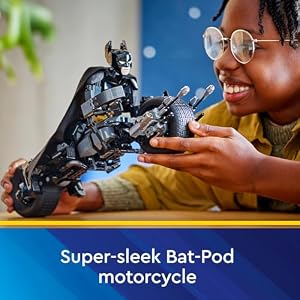 LEGO DC Batman Construction Figure & The Bat-Pod Bike Building Toys - Batman Action Figure from The Dark Knight for Boys & Girls, Ages 12+ - Superhero Gift Ideas for Kids - 76273 — photo 4 of 6