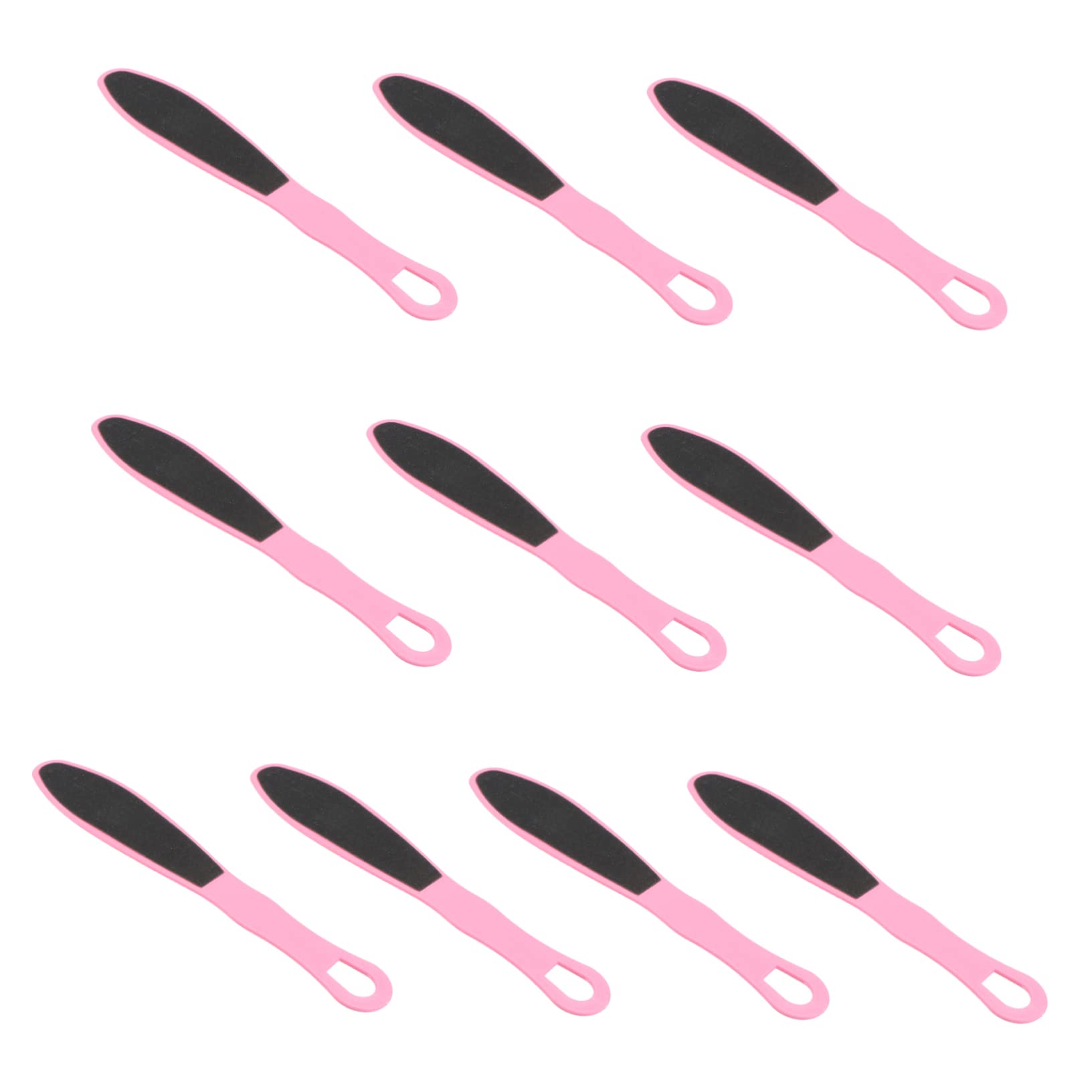 NIYANGLE 10PCS Double Sided Frosted Foot Care Tool Portable Remover Foot Scrubber Practical Multifunction Exfoliating Brush for Home Use Random Color Random Color