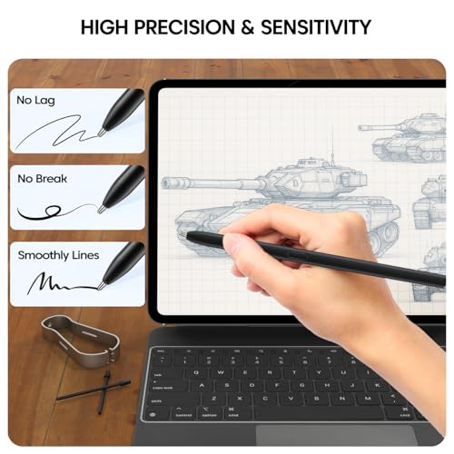 Image of Sounce Precision Stylus Pen Tips - Titanium Alloy Nibs Compatible with Samsung Galaxy S Pen Tab S7 /S8 /S9 and EMR Stylus, Long-Lasting & Smooth Control for Writing and Drawing