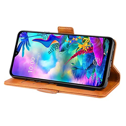JSLY – para LG G8X ThinQ Treble Buckle Crazy Horse Business Nomadic Coldre para telefone com função
