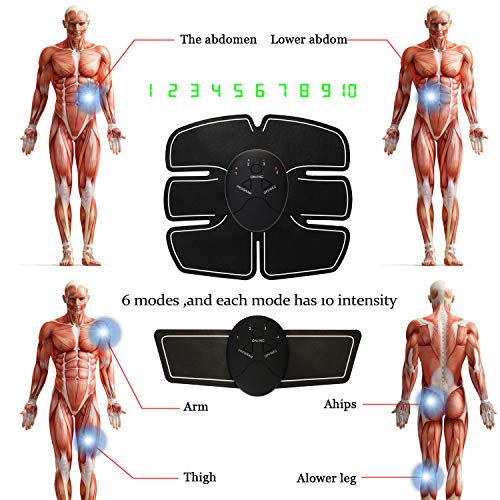 Estimulador muscular, Andoer EMS Ultimate Muscle Stimulator Training Gear Trainer Set