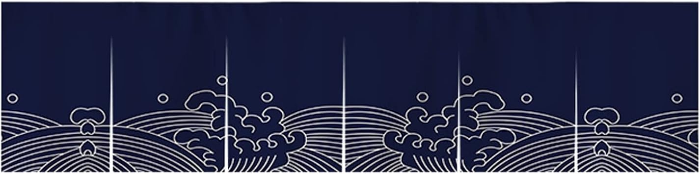 Japanese Restaurant Curtain Hanging Banner Flags Noren Curtain Decoration for Sushi Bar Izakaya,47x17inches