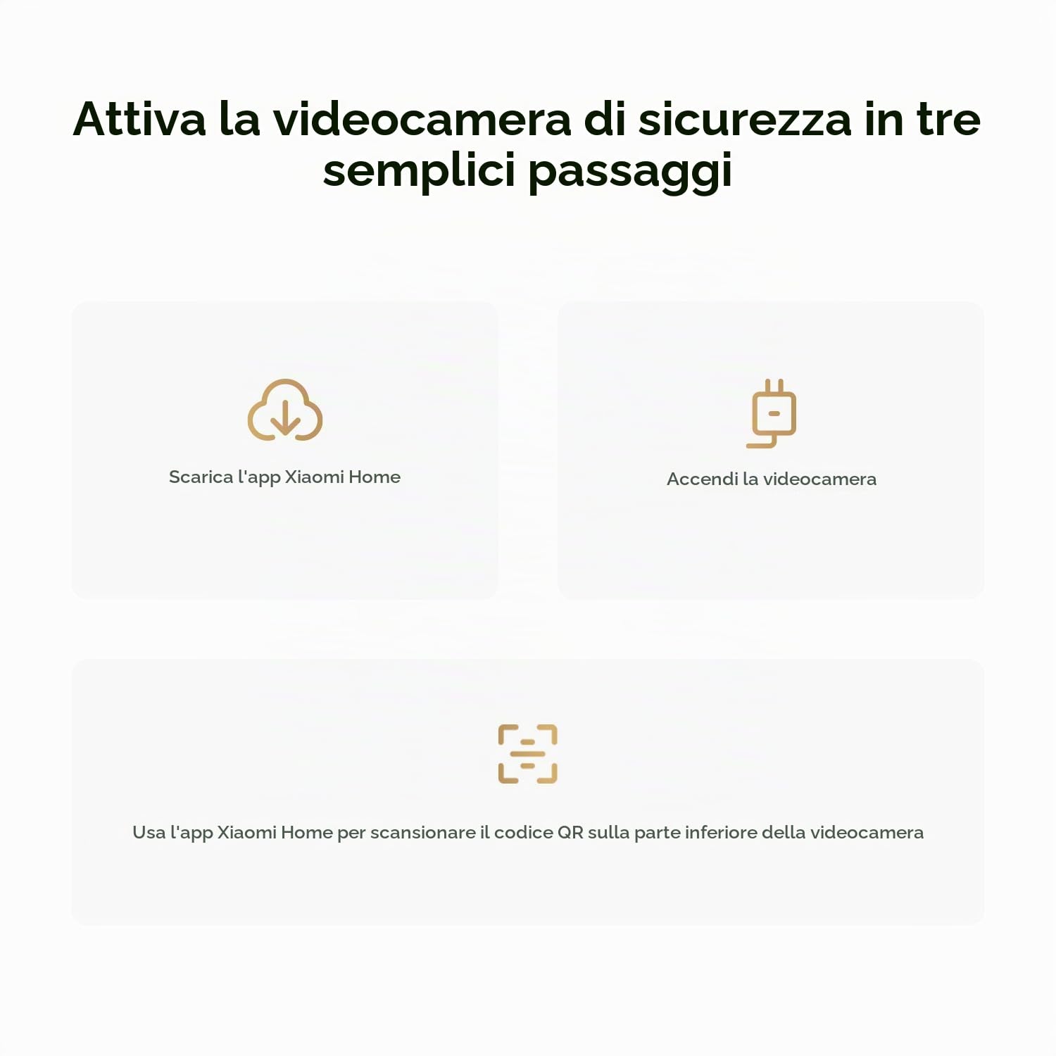 XIAOMI Smart Camera C201 La nitidissima risoluzione HD 1080p protegge ogni angolo della tua casa (Confezione da 2)