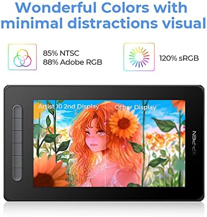 XP-Pen Artist 10 2nd Generation Pen Display Graphics Drawing