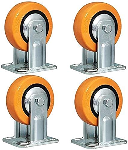 Roues pivotantes avec freins roulettes industrielles polyuréthane X4