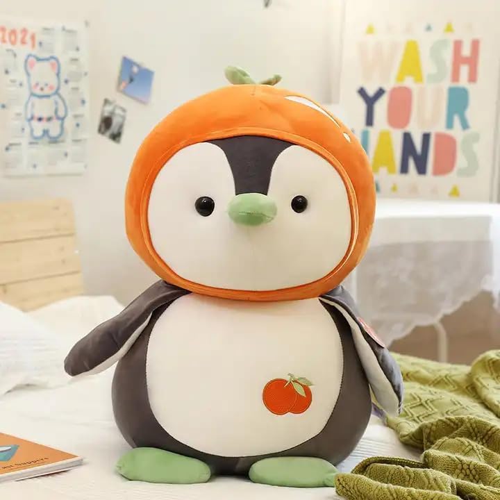 Image of Stuffed Animal Cute Plush Toy - Hugging Plush Squishy Pillow Toy Gifts (Penguin)