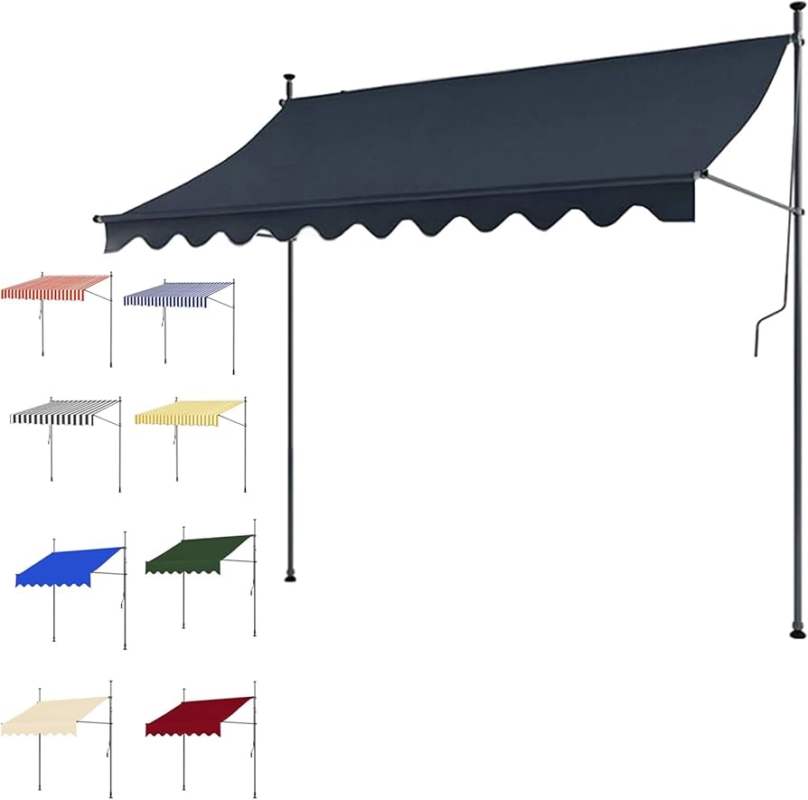 Amazon.co.jp: リビングアウト 前幕と物干し竿付きオーニング 幅2m/2.5 Amazon.co.jp: リビングアウト 前幕と物干し竿付きオーニング 幅2m/2.5