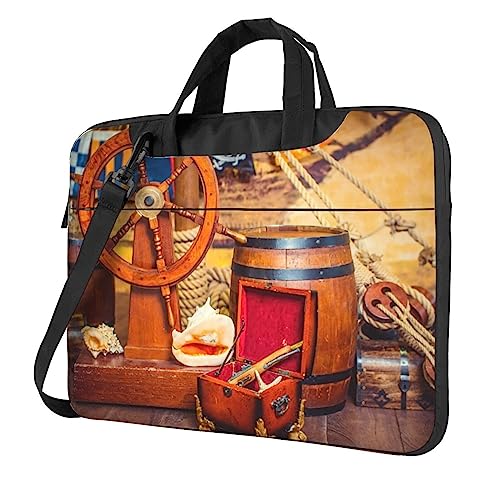 Mallette pour ordinateur portable VACSAX sacoche de protection motif pirate nautique