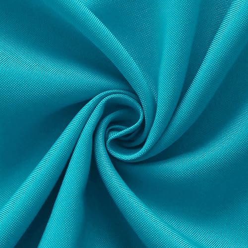 FOLINS&HOME Teal Rectangle Tablecloth - 60 x 84 Inch Turquoise Wrinkle Free Waterproof Polyester Table Cloths, Spillproof Heavy Duty and Washable Table Cover for Party, Banquet, Oblong/Rectangular by FOLINS&HOME - Image 8