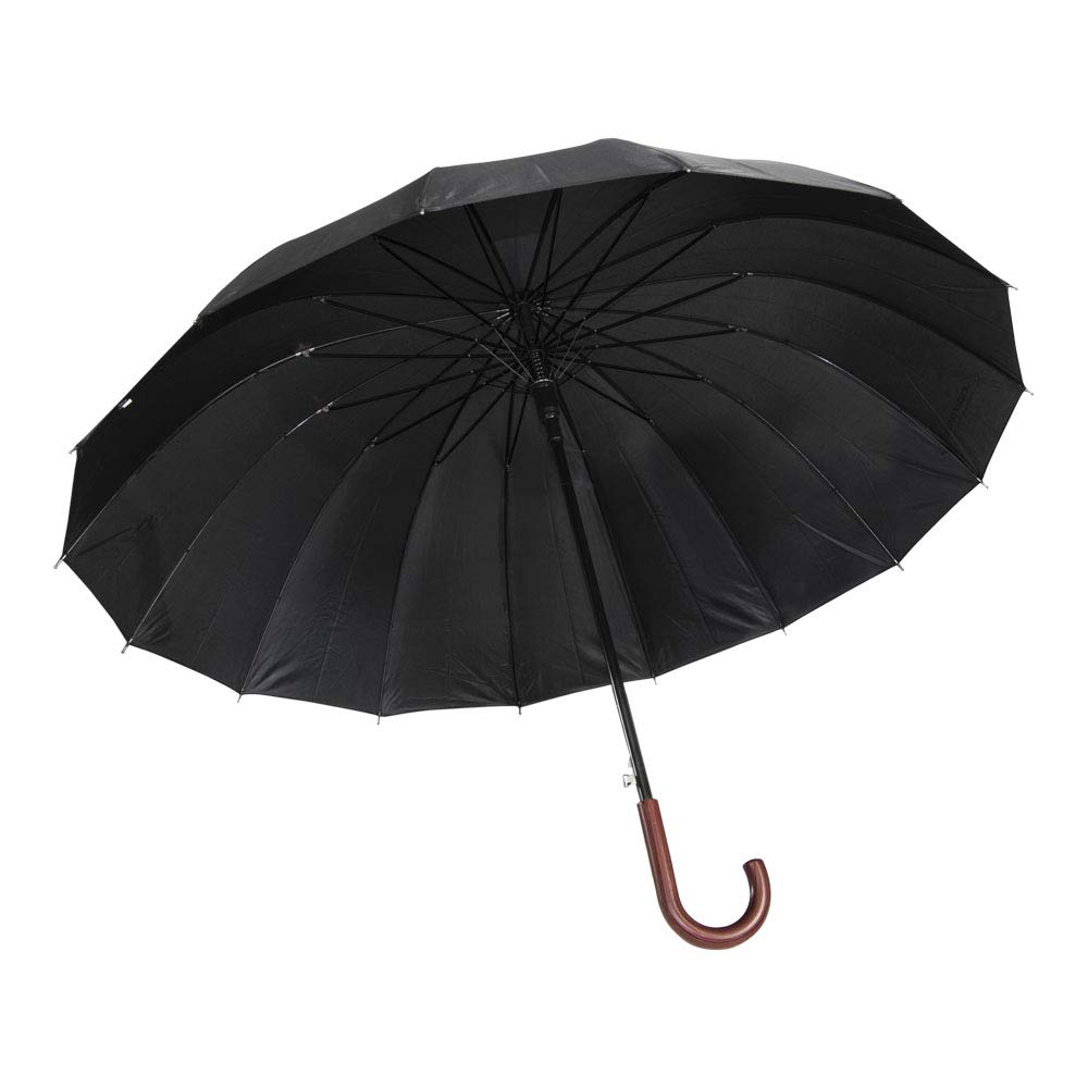 Esperanza Parasol London Stick 110 cm, czarny, czarny, 110 centimeters, Parasol w sztyfcie