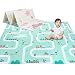 Baby Foam Play Mat - Foldable, Waterproof, Reversible Playmat for Toddlers and Kids