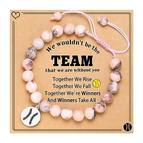 Image of Softball Volleyball Bracelet Gifts for Girls, Daughter, Niece, Softball Gifts for Team