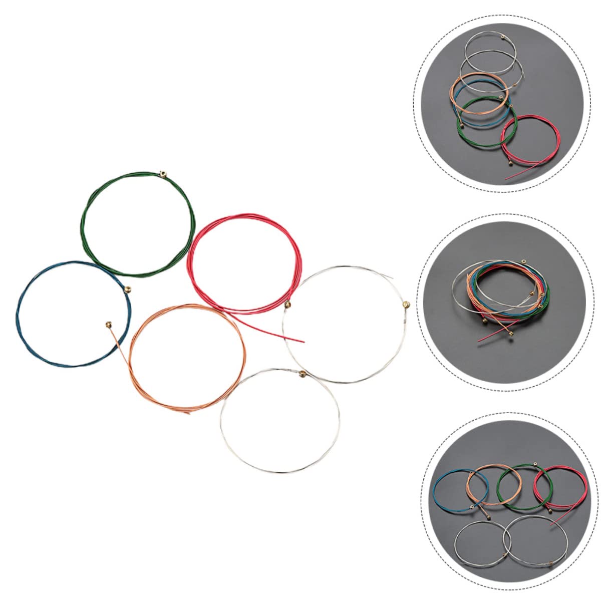 Toyvian 30pezzi Corde Di Ricambio Per Chitarra Acustica Da Acciaio Resistente e Durevole Per Musicisti e Principianti