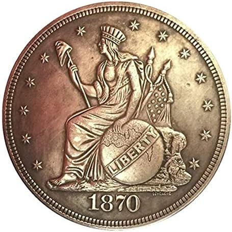 Rare 1870 Seated Liberty American USA United States One Dollar Restrike Cool Coin. Explore Now! image 3