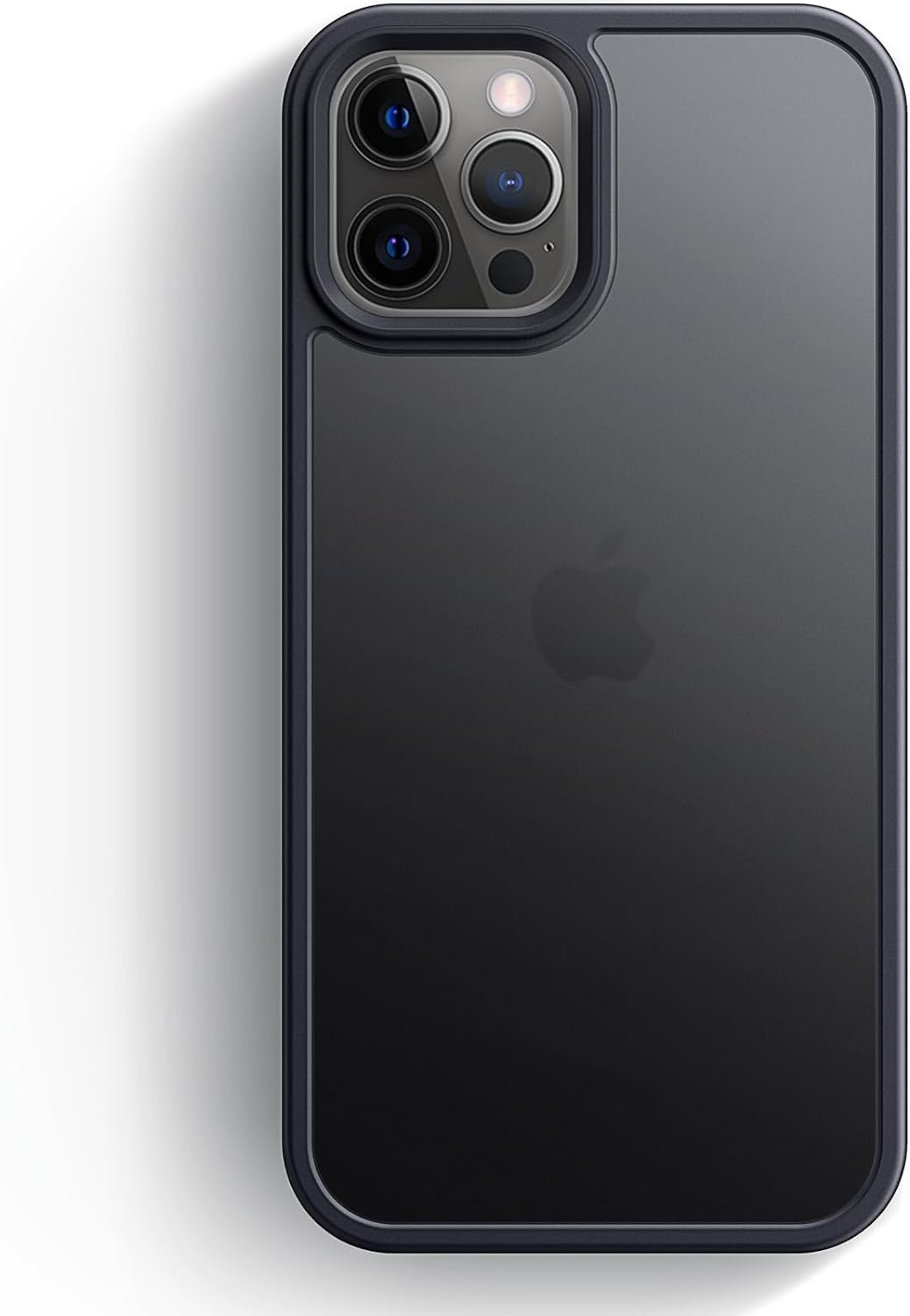 Custodia Anqrp Per IPhone 12 E 12 Pro, Silicone Traslucido Con Bumper TPU, Protezione Antiurto Militare, Ricarica Wireless, Pulsanti In Lega, Blu