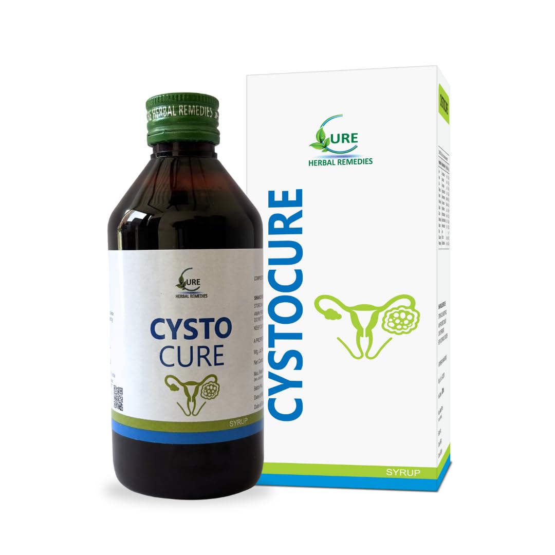 Cystocure Syrup for Women's - 500ml | Herbal Formula for Hormonal Balance, Period Regulation & Ovarian Health | Supports Urinary Wellness