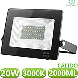💚 Foco exterior moderna LED 20W equivalente a 190W un ahorro 80% que las lampara convencional alta luminosidad 2000 ML