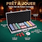 GOODS+GADGETS mallette poker argent avec 300 jetons photo 3