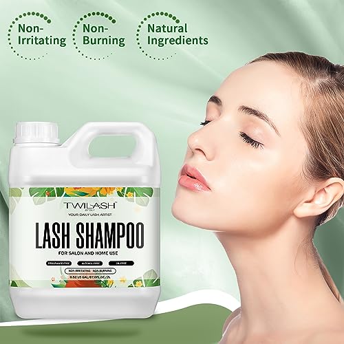 Shampoo para cílios a granel, limpador de cílios para extensões de 2 litros - 3 frascos de espuma de