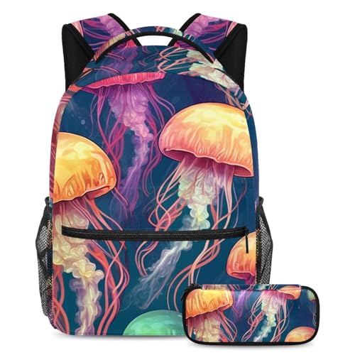 Sac d'école grande capacité multicolore pour soulager le dos des ados en voyage