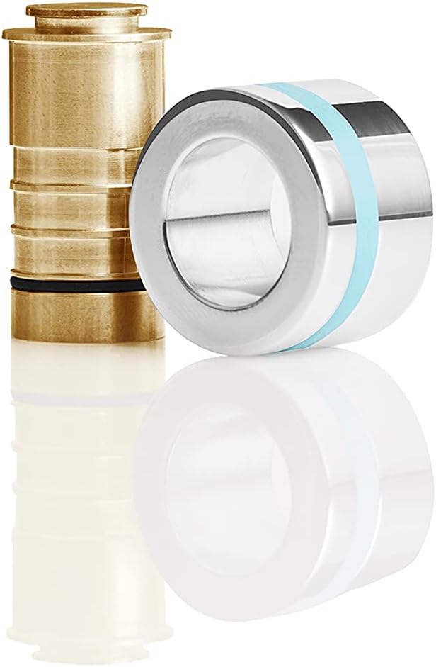 ALTERED Stainless Steel Chrome Nozzle Single Flow Dome 5-Pack, 96% Less Water Universal Fitting with Adapters for Most Taps (Standard Size)