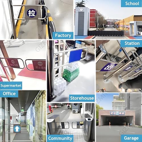 Automatic One-Way Push-in Exit Door for Warehouse Security | Durable, Easy Install, Commercial Use | Ideal for Market & Industrial Facilities