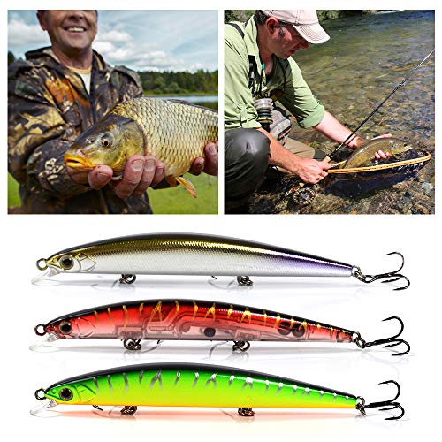 Yialia 11 cm 11.5g Minnow Iscas Artificiais Rígidos Swimbait Isca De Água Doce Isca De Pesca De Água