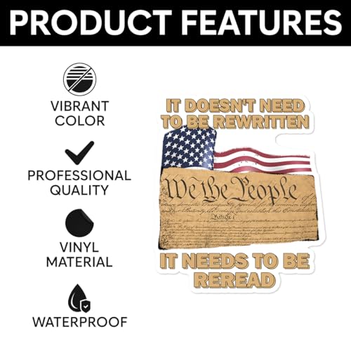 Image of Pack 9 Pcs Patriotic American Stickers for Water Bottles Laptops Vehicles Helmets Cars Skateboards Computers Bumper Sticker Waterproof Removable Vinyl Decals Laptop Accessories