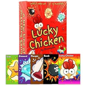 Lucky Chicken – Modern Matching Card Game for Kids, Teens & Adults – Fun & Exciting Card Game for Family Game Night – Easy Family Game for Kids and Adults – Card Game for Families