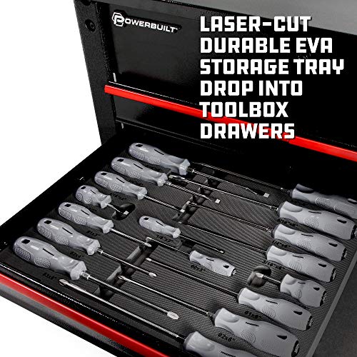 Powerbuilt 949017 17Pc, 17 Piece Master Screwdriver Kit(Acetate Handle), Black #TOP3
