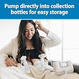 Dr. Brown's Breast Milk Collection Bottles with Storage Caps, Breast Pumps Compatible, Collect, Store, and Keep Milk Fresh, BPA Free – 4-Pack