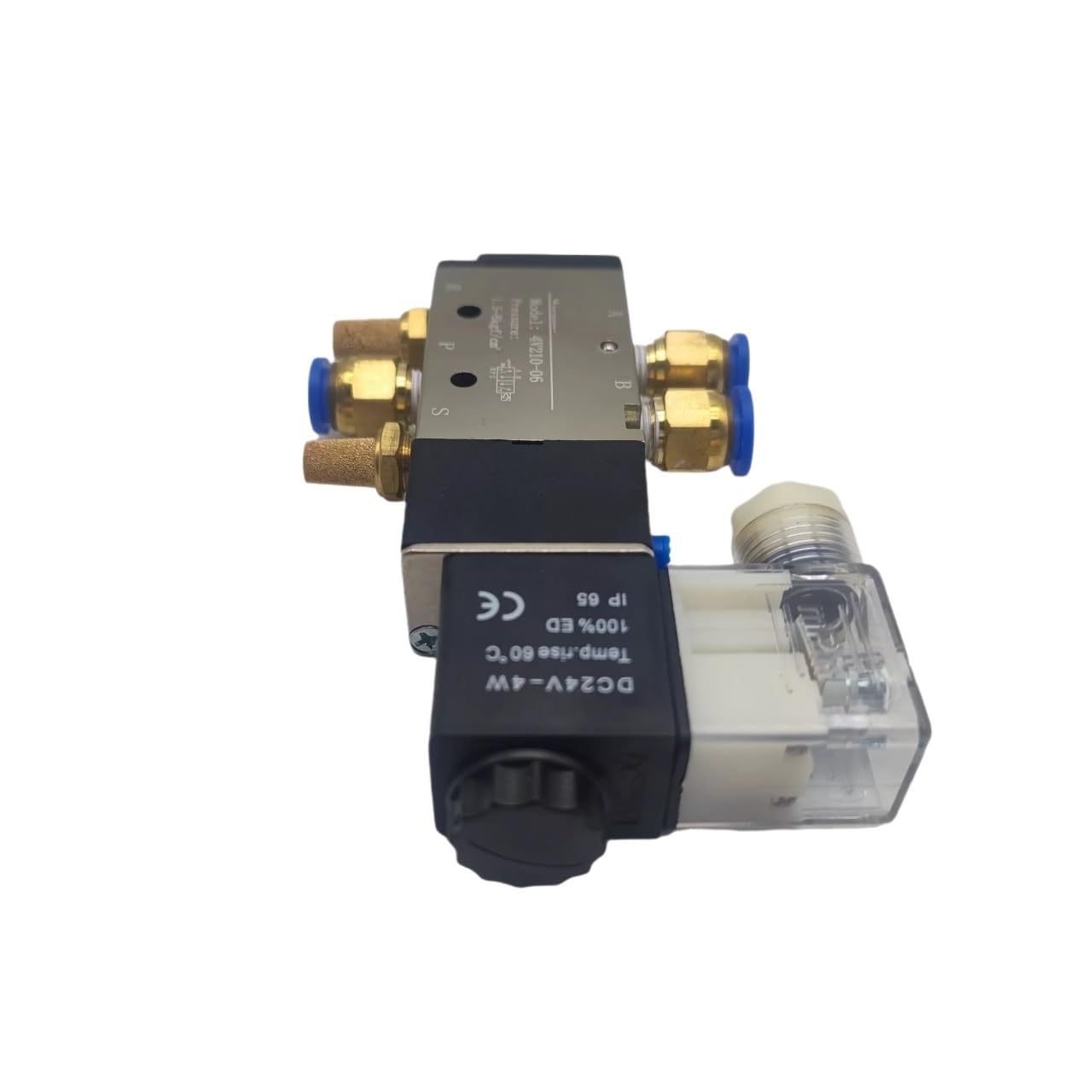 4v210-08 06eumatic Electric Solenoid 5-way 2-pozycyjny zawór gazowy magnetyczny 12/24/220 V cewka woltowa 4-12 mm mocowanie węża (4V210-08,DC12V)