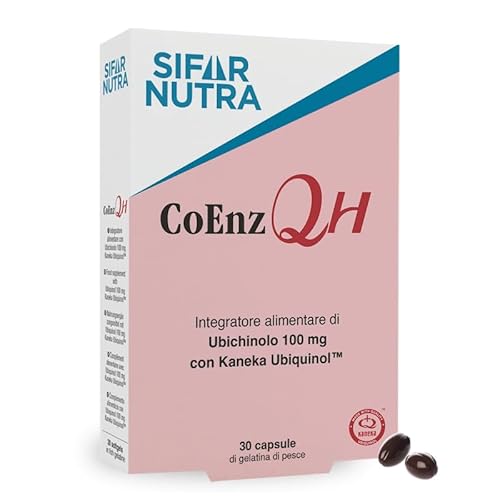 Sifar Nutra CoEnz QH | Kaneka QH | forma activa de coenzima Q10 | UBIQUINOL 100 mg | antioxidante y metabolismo energético | 30 cápsulas…