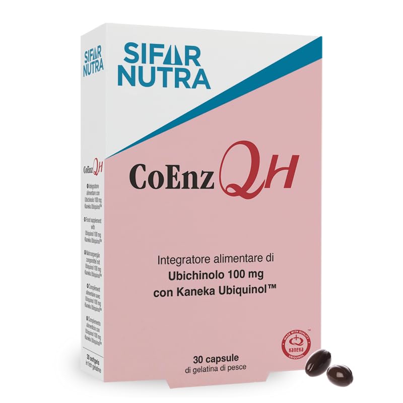 Sifar Nutra CoEnz QH | Kaneka QH | forma activa de coenzima Q10 | UBIQUINOL 100 mg | antioxidante y metabolismo energético | 30 cápsulas…