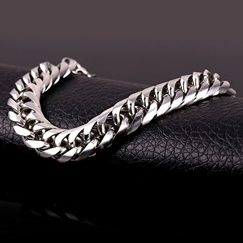 U7 Heavy Strong Link 12Mm Stainless Steel Franco Curb Chain Hip Hop Style Statement Chunky Necklace For Men - 26 Inch #TOP6