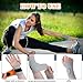 Nogeqi 2PCS Ulnar Wrist Brace for Carpal Tunnel, Ultra-Thin Wrist Wraps for Pain Relief Elastic Hand Braces Compression and Support for Fitness Enthusiasts for Right & Left Hand (Gray, Orange)