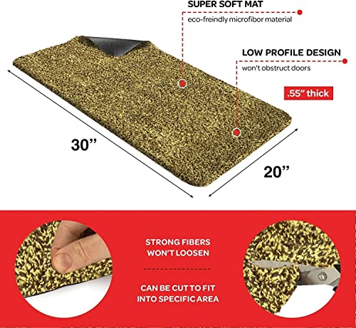 Image of Microfiber Door Mat 20 inchx30 inch - Non-Slip Washable Entryway Rug