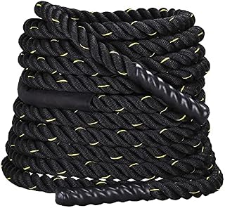 Yaheetech Battle Rope 9.2M Heavy Exercise Ropes 38mm Strength Training Ropes Battling Ropes for Home Gym Strength Workout