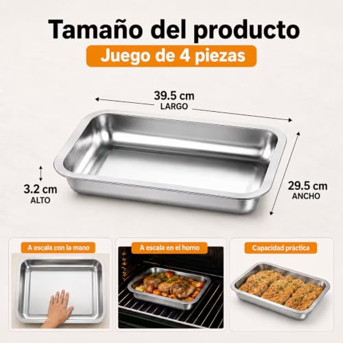 Charola acero inoxidable 17 Imagen adicional
