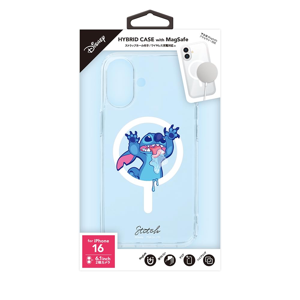 Premium Style iPhone16 用 MagSafe対応 ハイブリッドケース スティッチ PG-D24AMGPT03STI